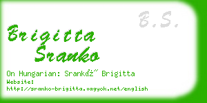 brigitta sranko business card